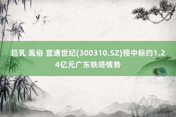 巨乳 風俗 宜通世纪(300310.SZ)预中标约1.24亿元广东铁塔情势