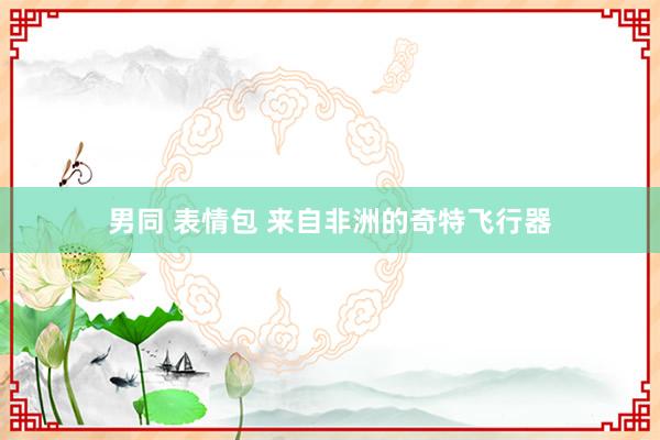 男同 表情包 来自非洲的奇特飞行器