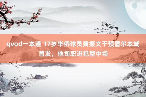 qvod一本道 17岁华侨球员黄振文干预墨尔本城首发,他司职进犯型中场