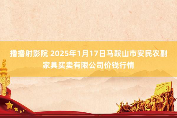 撸撸射影院 2025年1月17日马鞍山市安民农副家具买卖有限公司价钱行情