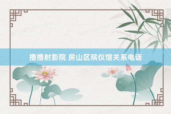 撸撸射影院 房山区殡仪馆关系电话