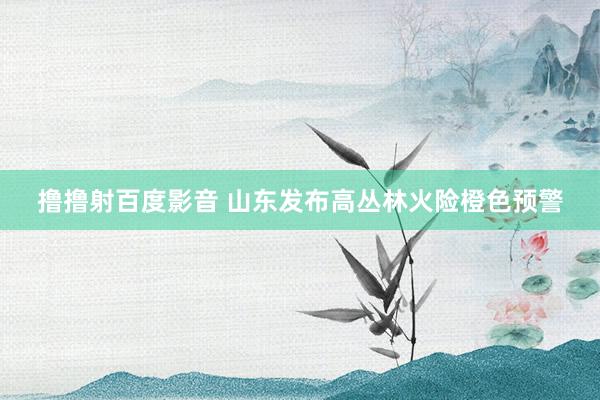 撸撸射百度影音 山东发布高丛林火险橙色预警