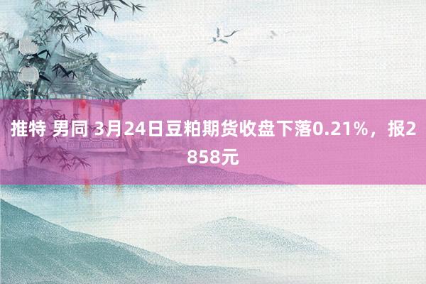 推特 男同 3月24日豆粕期货收盘下落0.21%，报2858元