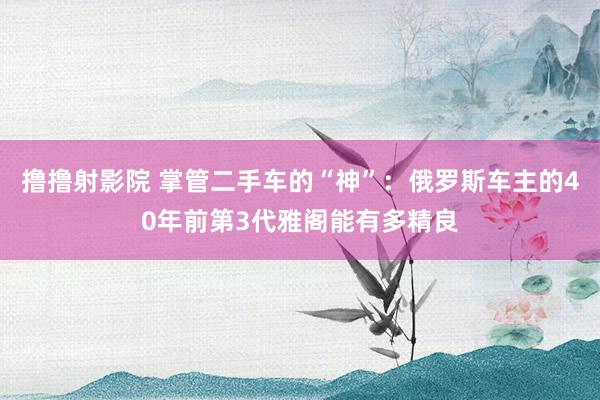 撸撸射影院 掌管二手车的“神”：俄罗斯车主的40年前第3代雅阁能有多精良