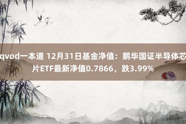 qvod一本道 12月31日基金净值：鹏华国证半导体芯片ETF最新净值0.7866，跌3.99%