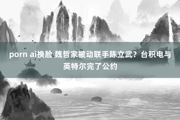 porn ai换脸 魏哲家被动联手陈立武？台积电与英特尔完了公约